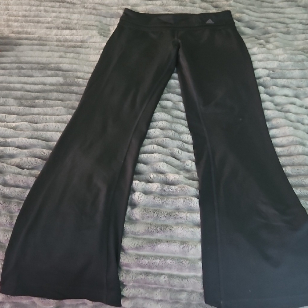 adidas Women's Black Wide Leg Pants